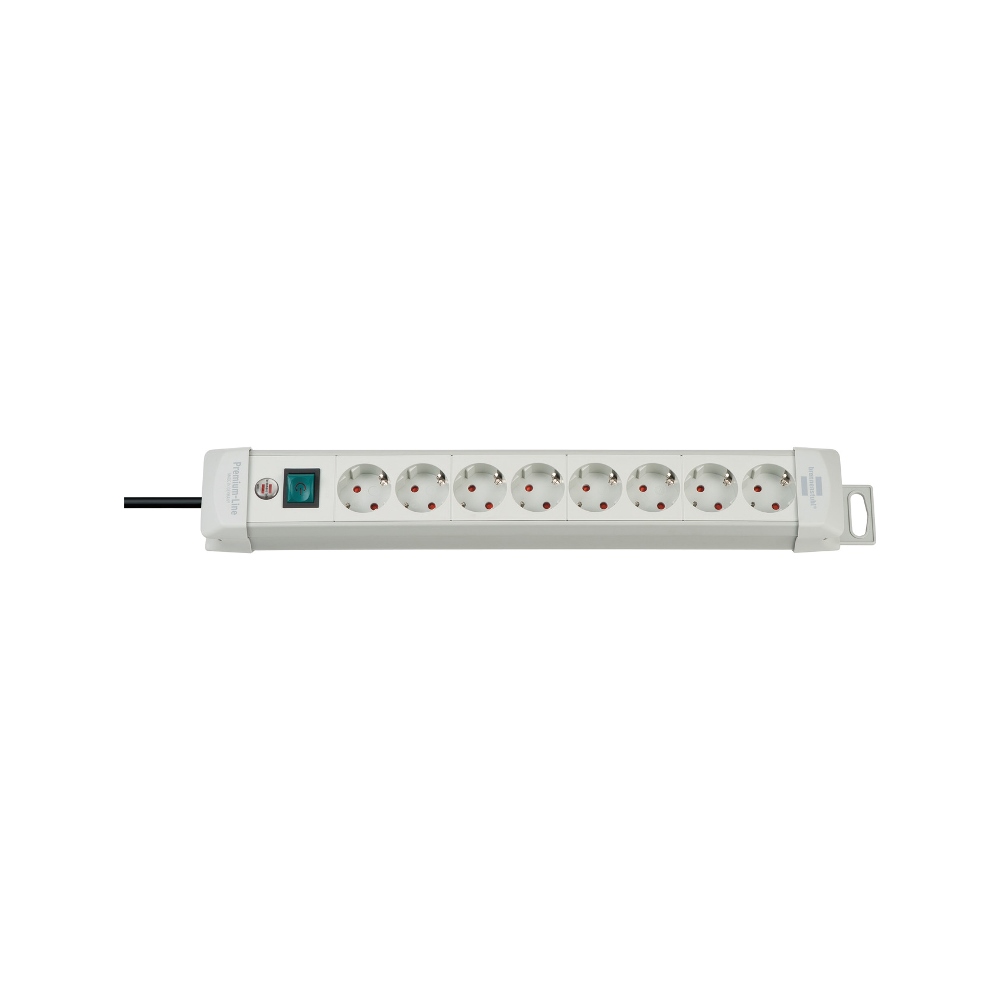 Удлинитель Brennenstuhl Premium-Line 8 розеток кабель 3 м H05VV-F 3G1,5 светло-серый 1955580100