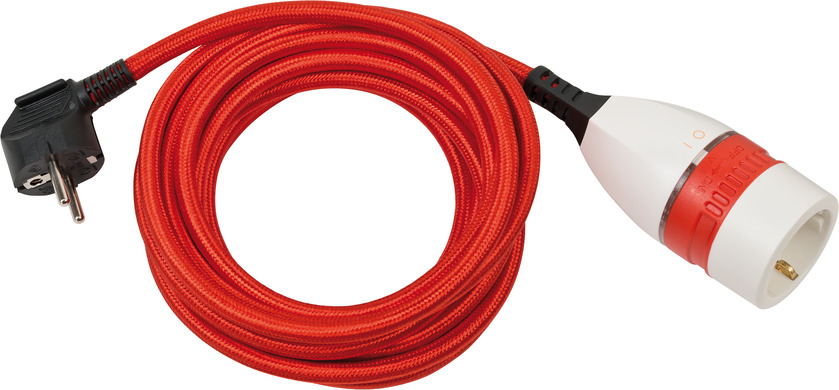 Удлинитель-переноска Brennenstuhl Quality Plastic Extension кабель 5 м красный IP20 H05VV-F 3G1,5 1161830040