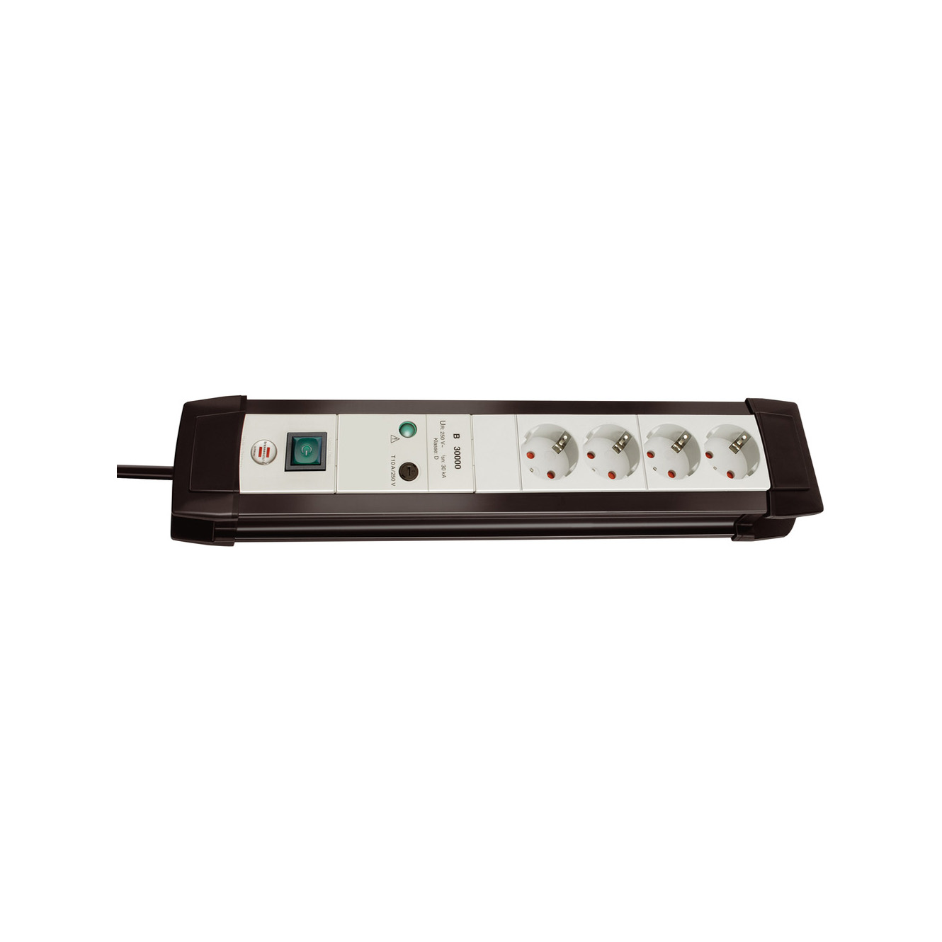 Сетевой фильтр Brennenstuhl Premium-Line 30 А 4 розетки кабель 1,8 м светло-серый 1155050374