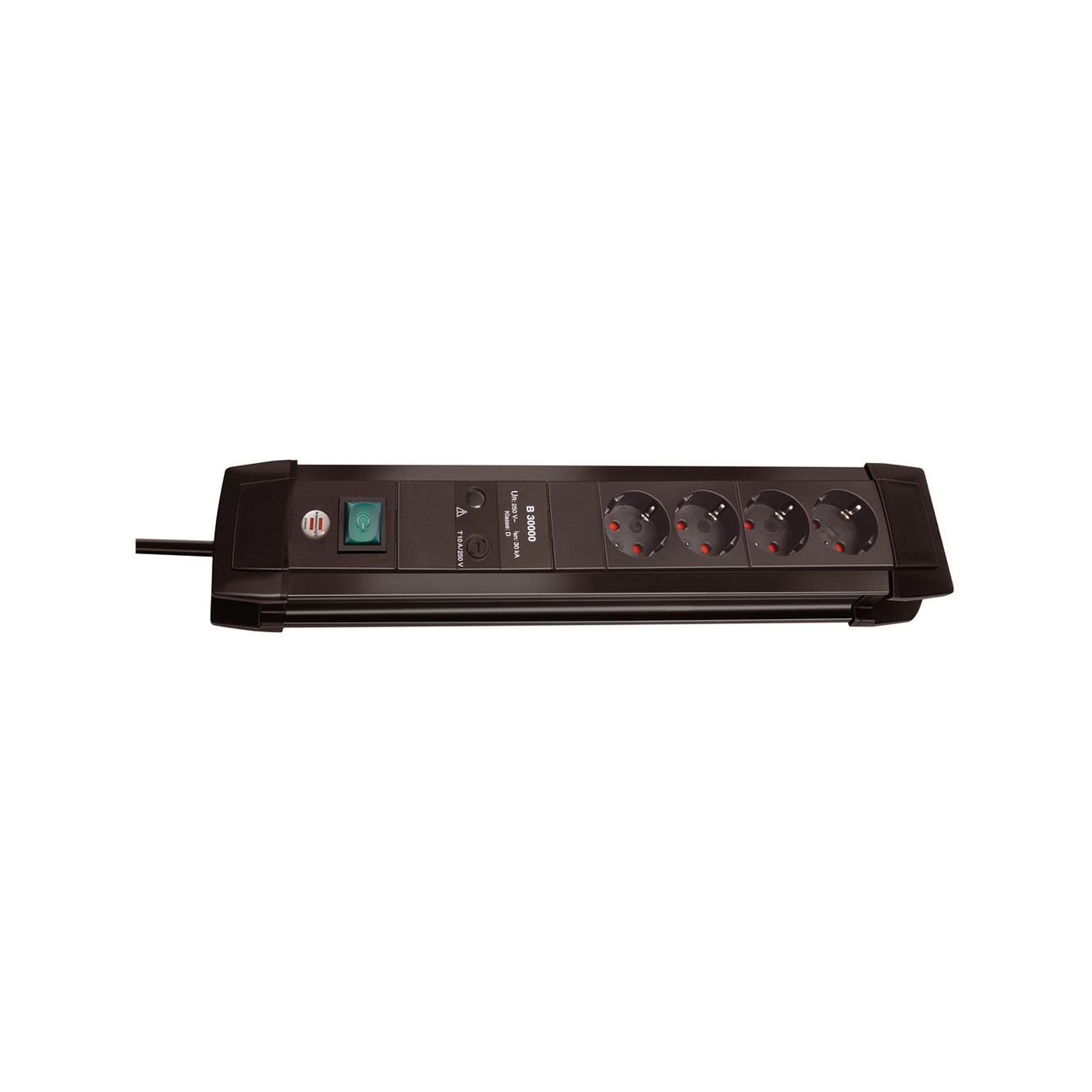 Сетевой фильтр Brennenstuhl Premium-Line 30 А 4 розетки кабель 1,8 м черный 1155000374
