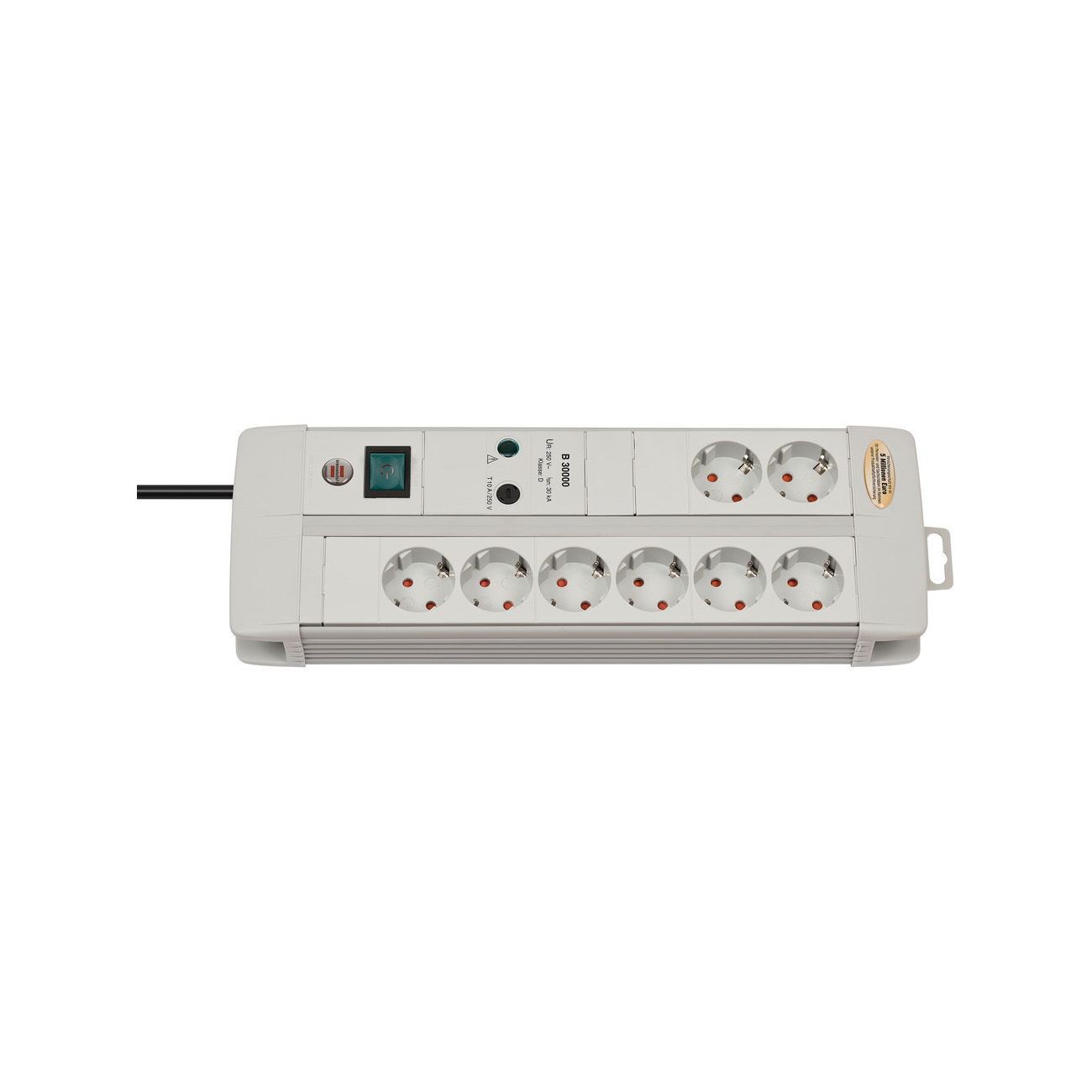 Сетевой фильтр Brennenstuhl Premium-Line 30 А 8 розеток кабель 3 м серый 1256550378