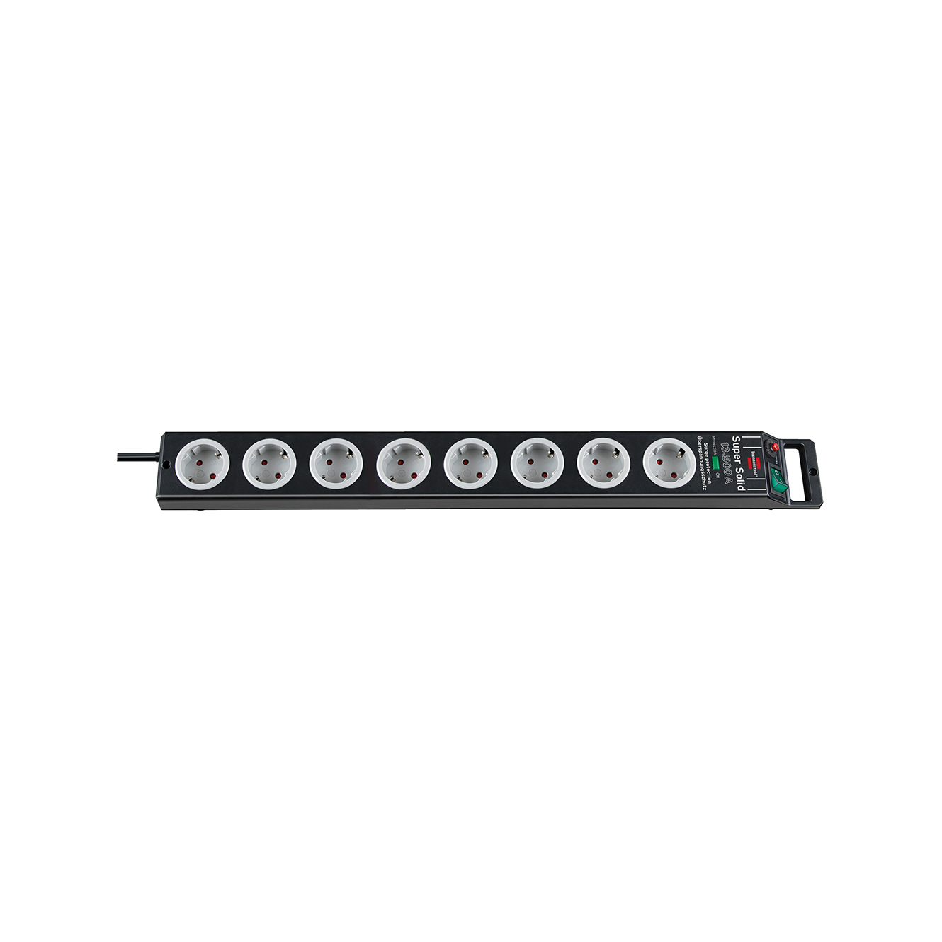 Сетевой фильтр Brennenstuhl Super-Solid 13,5 А 8 розеток кабель 2,5 м H05VV-F 3G1,5 черный 1153380318