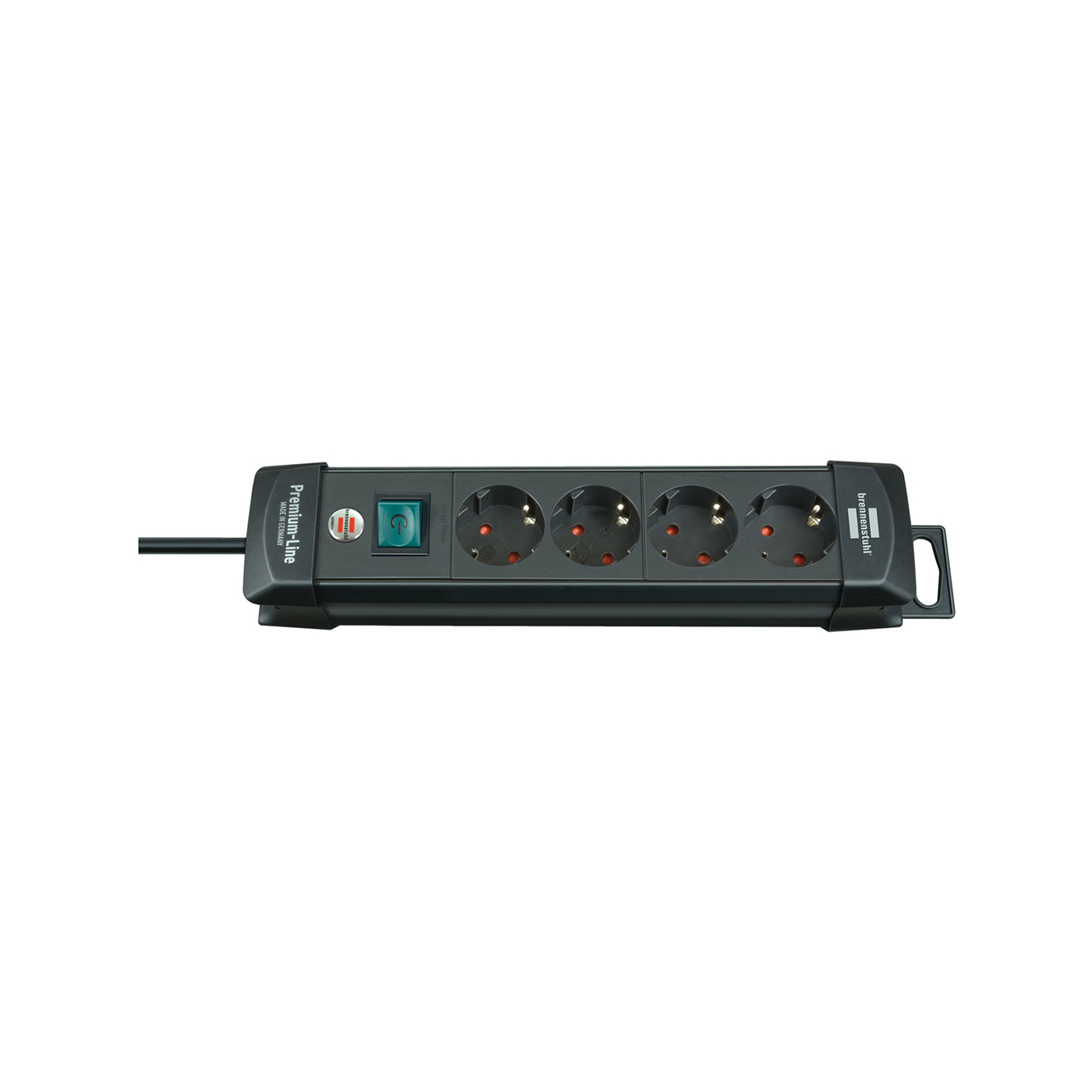 Удлинитель Brennenstuhl Premium-Line 4 розетки кабель 1,8 м H05VV-F 3G1,5 черный 1951140100