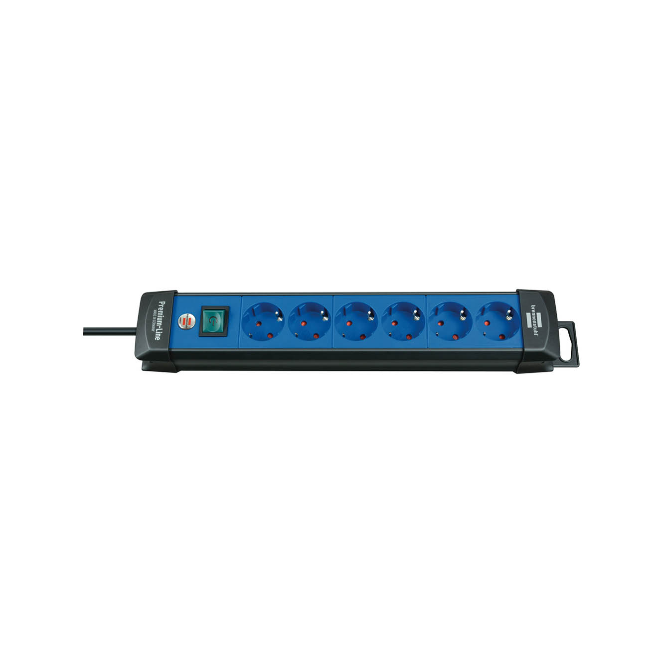 Удлинитель Brennenstuhl Premium-Line 6 розеток кабель 3 м H05VV-F 3G1,5 черный/синий 1951360100