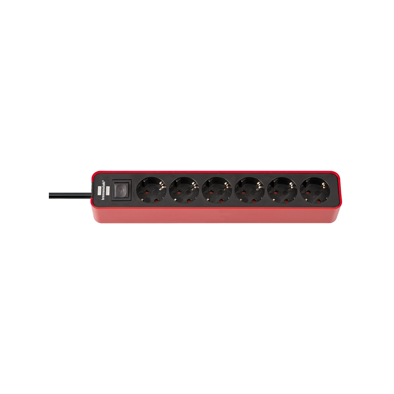 Удлинитель Brennenstuhl Ecolor с переключателем 6 розеток кабель 1,5 м H05VV-F 3G1,5 черно-красный 1153260070